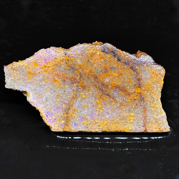 Single Large Rough Vivid Blue Scream Louisiana Hidden Fire Opal Stone Cutter
